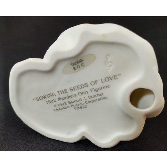 Precious Moments "Sowing the Seeds of Love" 1992 Members Only, #PM-922, - Picture 8 of 8